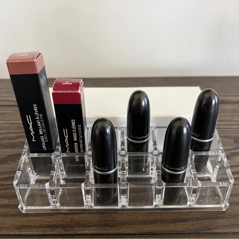 THE CONTAINER STORE 12-Section Luxe Clear Acrylic Lipstick Organizer